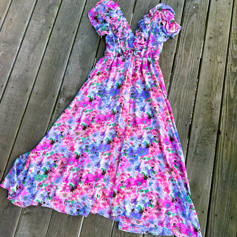 Flower Summer Dress; For homecoming, prom , or special events!